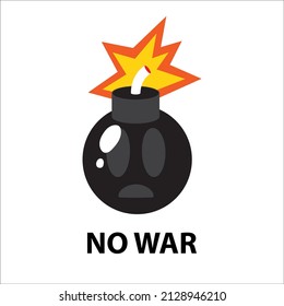 Poster - Kein Krieg, Vektorgrafik
