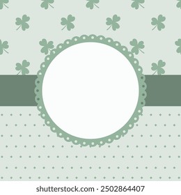 Poster notepad template design with sweet clover floral background