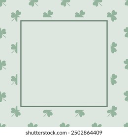 Poster notepad template design with sweet clover floral background