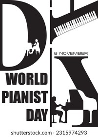 Poster for the November event - World Pianist Day