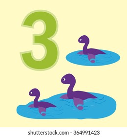 Poster for numeracy.Figure three. Around the figure is a picture of three dinosaurs.