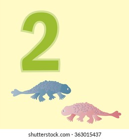 Poster for numeracy.Figure two. Around the figure is a picture of two dinosaurs.