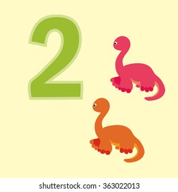 Poster for numeracy.Figure two. Around the figure is a picture of two dinosaurs.