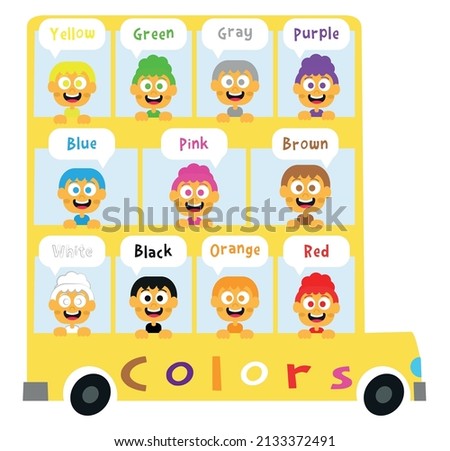 Poster on colors for children