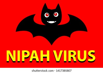 Poster on Nipah virus which is a dangerous virus spreads from bat.