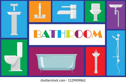 A poster on the theme of bathroom and hygiene