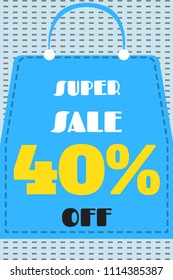 A poster on the topic of an advantageous offer. Vector illustration for shops