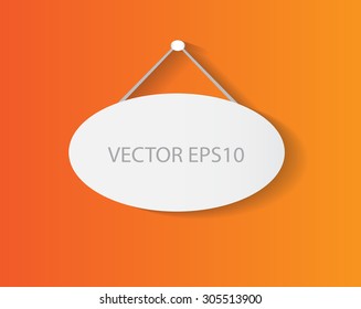 Poster on the wall, vector