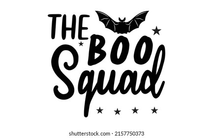  Poster on yellow background. Autumn poster with pumpkin, web, bat, spider. Halloween Quote Printable Vector Illustration.