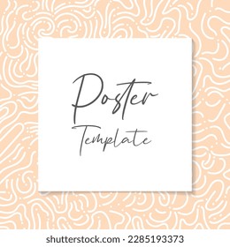 poster paper on maze style vector background