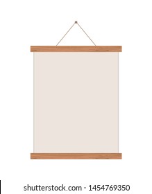 Poster Paper Scroll Frame Vector Illustration Background