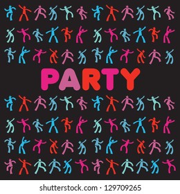 Poster - party. The idea for the design. vector