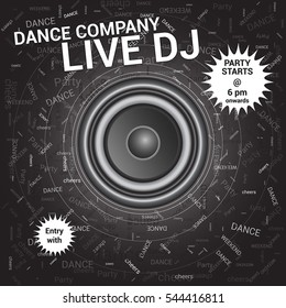 Poster of party live DJ