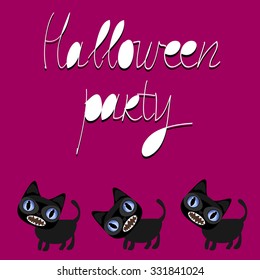 Poster for a party on Halloween.