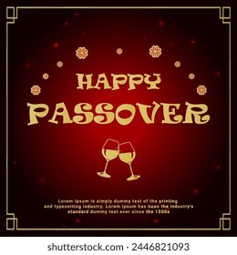 A poster for passover with leaves, flowers. and wine.