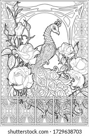 Art Nouveau Coloring Page Images Stock Photos Vectors Shutterstock