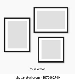 Poster- und Fotorahmen sind Musterbeispiele. Gute Verwendung für das Layout Ihrer Fotomomente und Ihrer Veranstaltung - EPS10 Vector