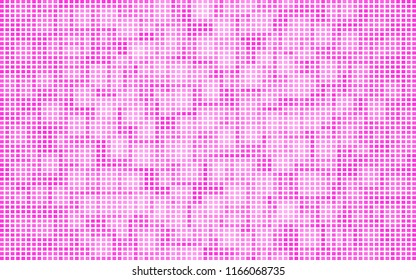Poster pixel grid pink squares transparency. Banner tiles red. Color pink background pattern for design. Red color grunge texture. Abstract halftone effect. Eps10 vector illustration.