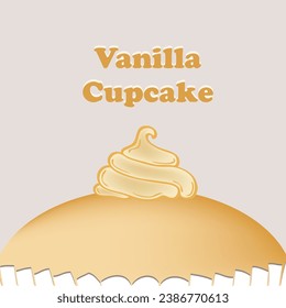 Poster for the popular dessert Vanilla Cupcake