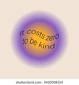 Poster with positive social media quotes, motivation posters on trendy abstract background in neutral colors, vector illustration
