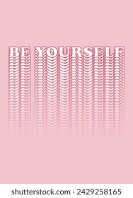 Poster with positive social media quotes, motivation posters on trendy abstract background in neutral colors, vector illustration
