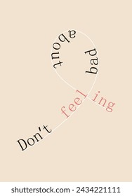 Poster with positive social media quotes, motivation posters on trendy abstract background in neutral colors, vector illustration