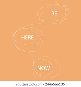 Poster with positive social media quotes, motivation posters on trendy abstract background in neutral colors, vector illustration