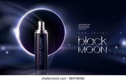 Poster for the promotion of cosmetic moisturizing and nourishing premium product