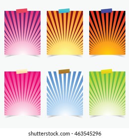 poster promotional with colorful item creative on it illustration