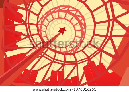 Poster with propaganda style design