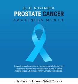 poster prostate cancer awareness month in november