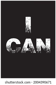 poster with quote, I can