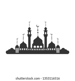 Poster Ramadan Mosque Drawing Web Mobilevectorillustration Stock Vector ...