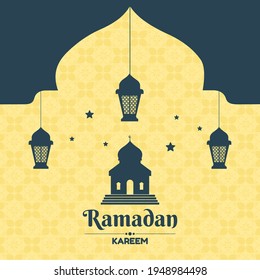 Poster Ramadhan With Yellow Background