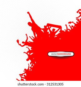 Poster of red fans