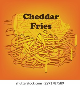 Poster reminds you to treat yourself to french fries with cheddar cheese