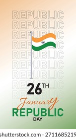 Afiche del día de la república de la India