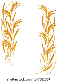 Poster of rice white background