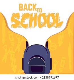 Poster robot back to school vector illustration