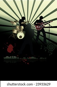 Poster, rock festival band
