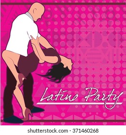 The poster for the romantic Latin party