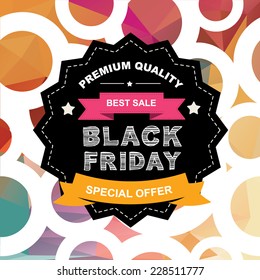 Poster Sale Black Friday.Typography.Vector illustration.
