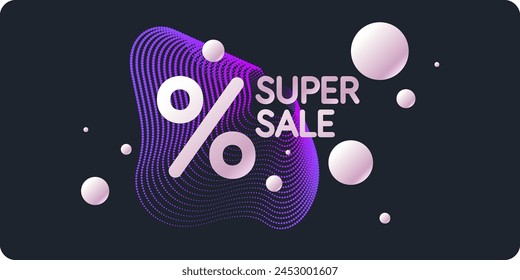 Poster sale. Bright abstract background with various geometric elements. A composition of various shapes.