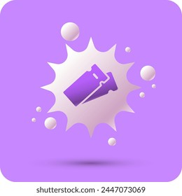 Poster sale of tickets. Modern vector graphics. Vector illustration