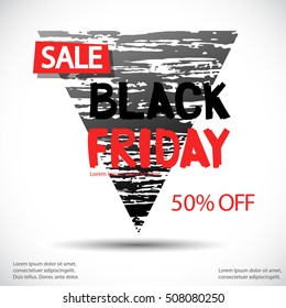 Poster for sale. Vector illustration.