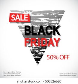 Poster for sale. Vector illustration.