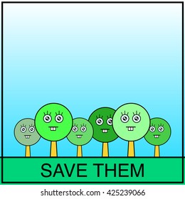 Poster save the forest