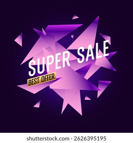 A poster for a seasonal sale in a store, an attractive design in a concise style. An advertising banner for trading.