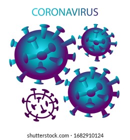 poster set coronavirus, pandemic, health prevention, medicine, people in medical mask, biological hazard