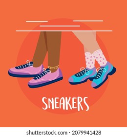 poster of shoes with sneakers